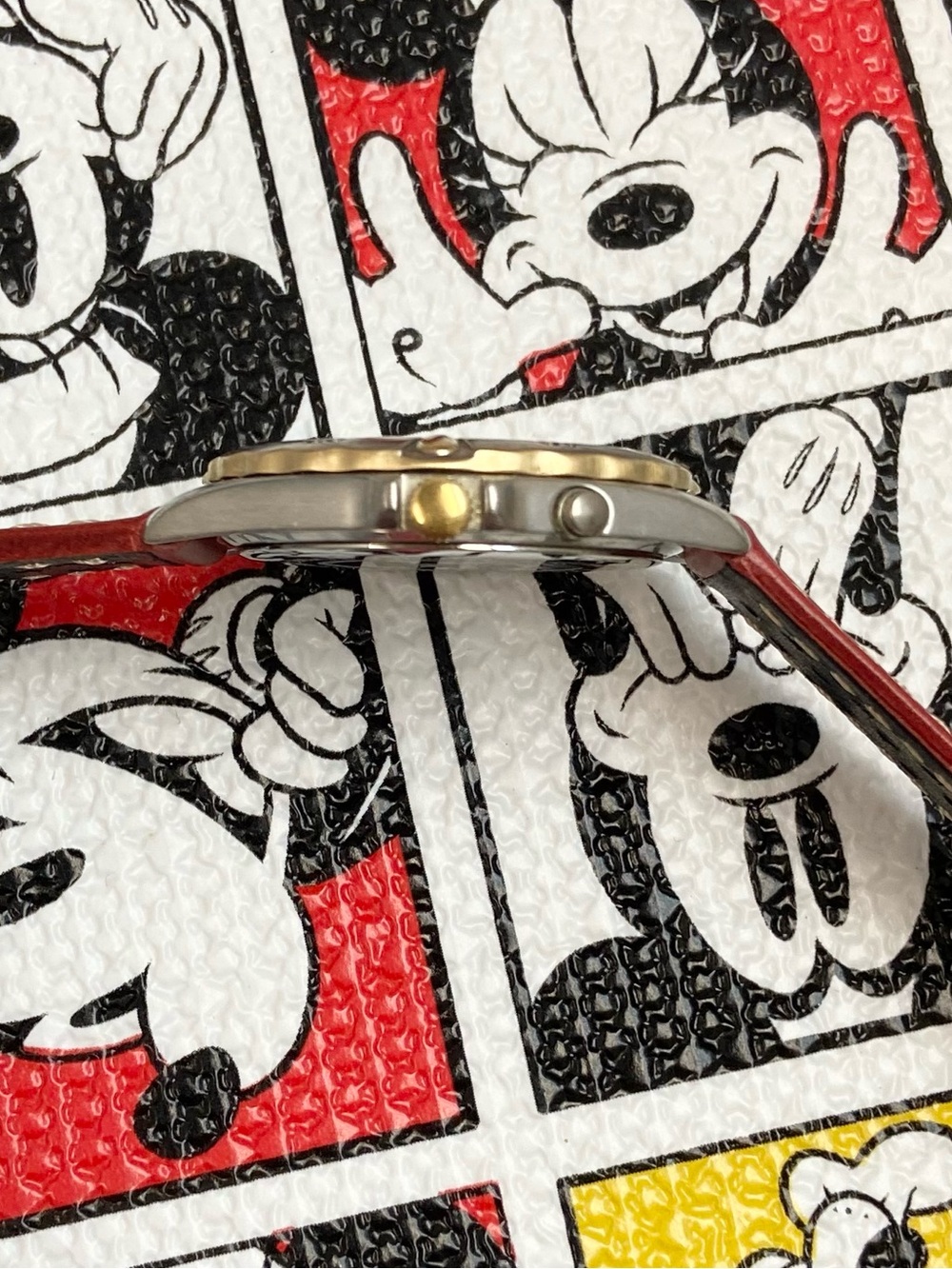 Vintage Disney Time Works Mickey Mouse Watch with Backlight and Rotating Bezel - Picture 11 of 16